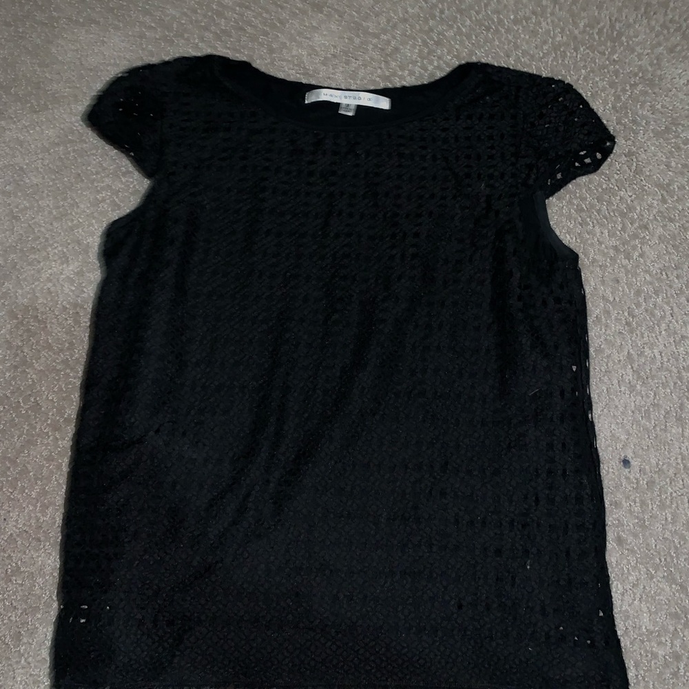 Black lace blouse